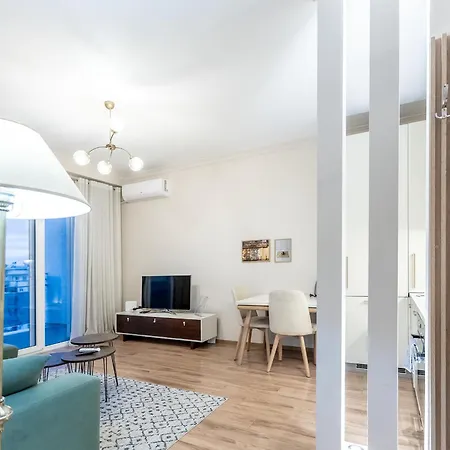 Daire Ts Modern 1Br W Skyline City View - Central Tirana